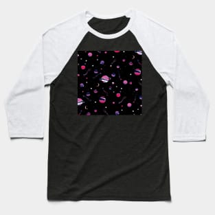 Truntless Planet Pattern Baseball T-Shirt